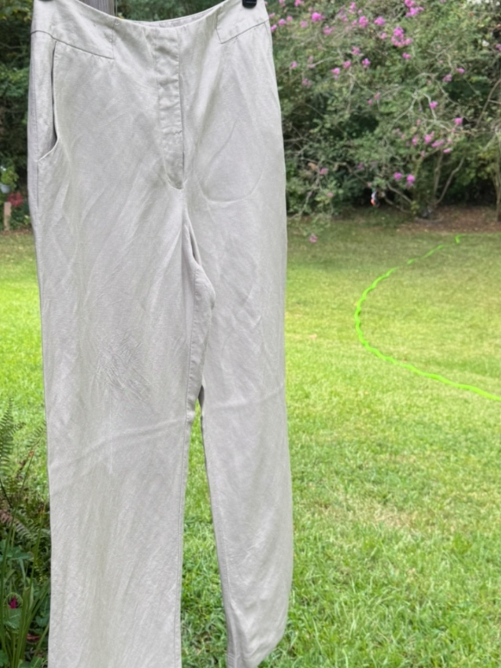 East 5th • Linen Blend Straight Leg Pants • Side Pockets • Size 8 - Picture 4 of 5